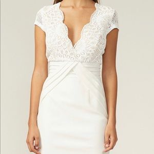 White Dress with Lace Details
